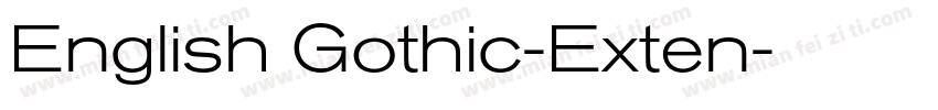 English Gothic-Exten字体转换